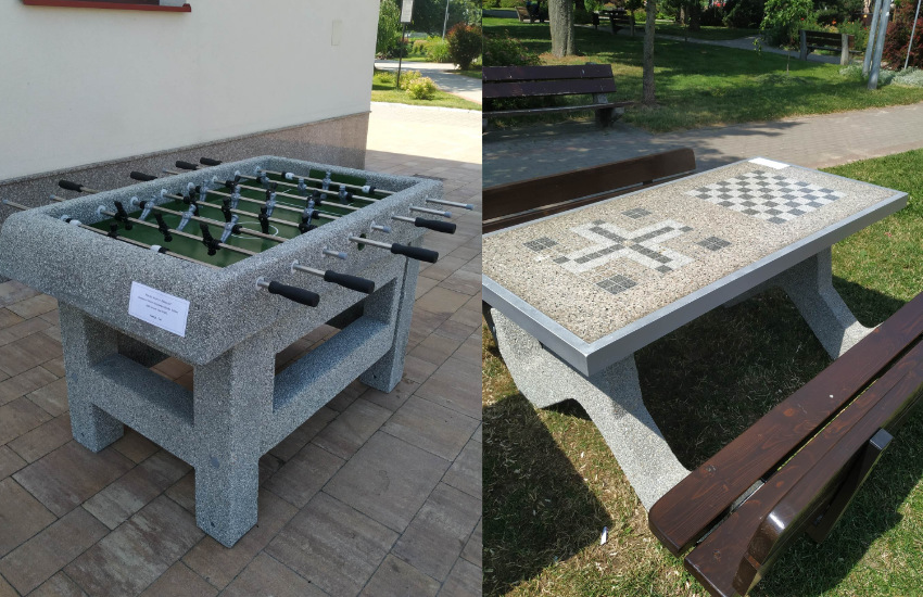 Wysokie Mazowieckie. Rozrywka na świeżym powietrzy. Nowe stoły do gier [foto]