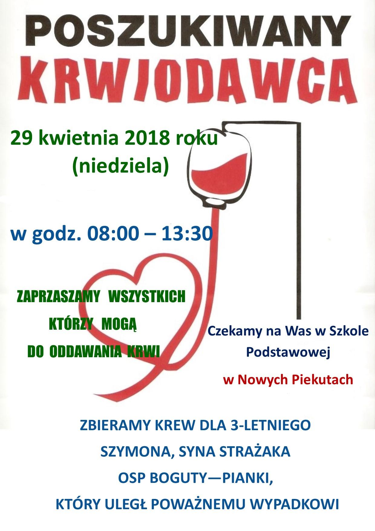 plakat krew 29.04.2018