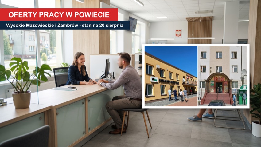 Wysokie Mazowieckie: oferty pracy z powiatów wysokomazowieckiego i zambrowskiego (grafika ilustracyjna)