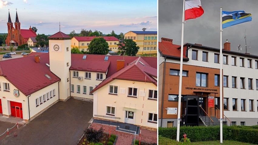 Klukowo i Szepietowo: kompleks z Gminnym Ośrodkiem Kultury w Klukowie i Urząd Miejski w Szepietowie
