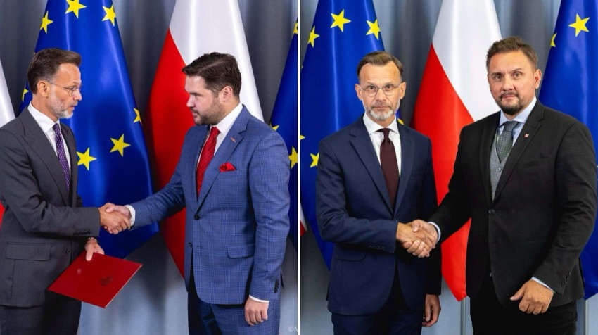 Wojewoda podlaski wręcza akt powołania nowemu wicewojewodzie oraz żegna się z poprzednim zastępcą