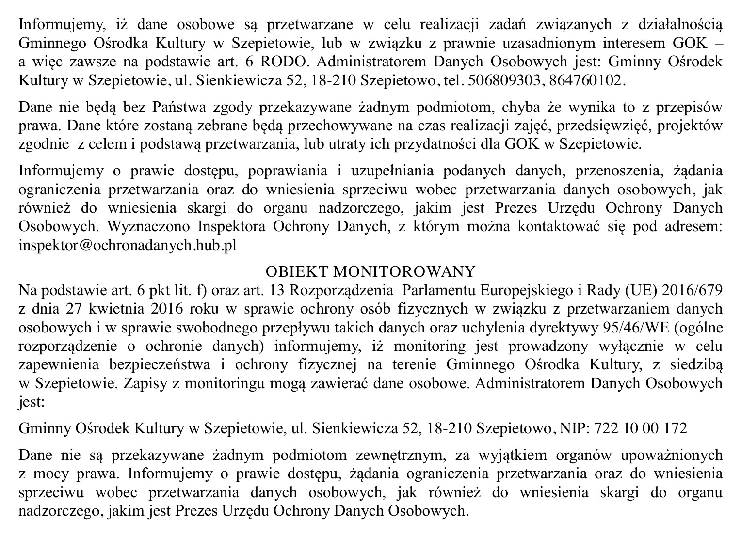 Regulamin XXV Powiatowego Konkursu Plastycznego „Pejzaże Powiatu Wysokomazowieckiego” - strona 2
