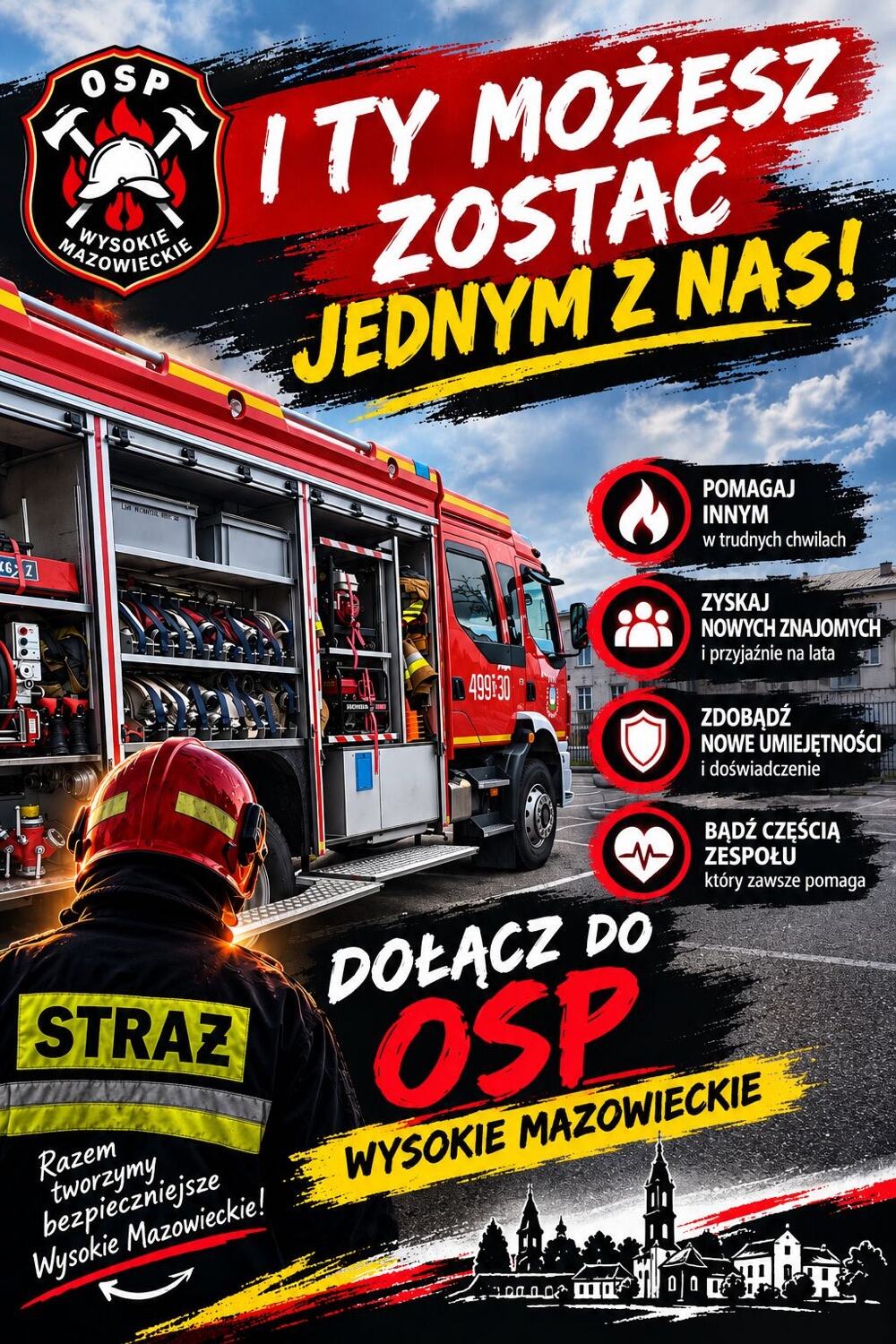 Ogłoszenie o naborze do OSP w Wysokiem Mazowieckiem