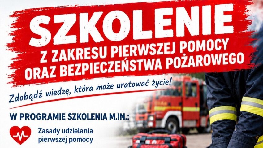 Szkolenie z pierwszej pomocy i bezpieczeństwa pożarowego w OSP Bruszewo