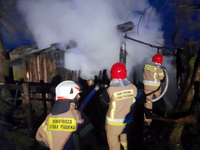 Wysokie Mazowieckie: Pożar domku letniskowego w Wysokiem Mazowieckim [foto]