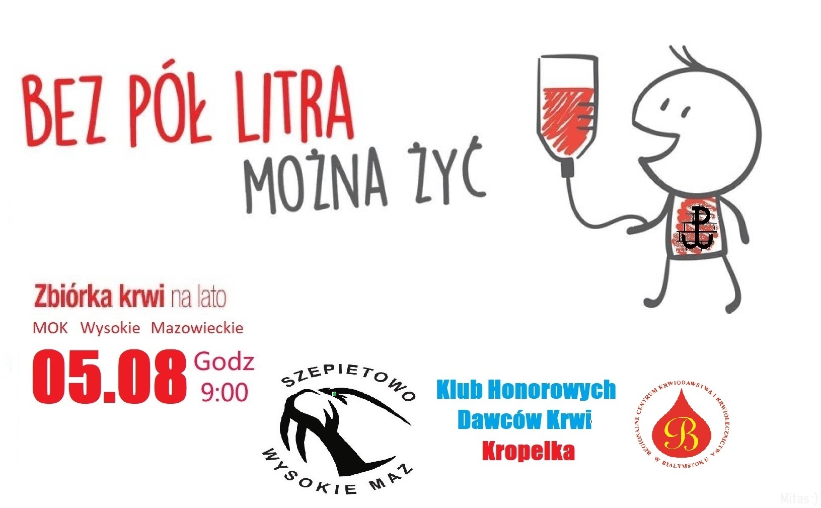 Bez pół litra można żyć! Akcja krwiodawstwa w Wysokiem Mazowieckiem