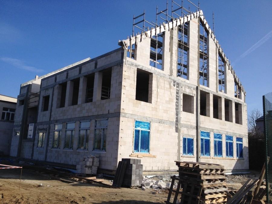 Trwa rozbudowa Zespołu Szkół Zawodowych im. Stanisława Staszica w Wysokiem Mazowieckiem