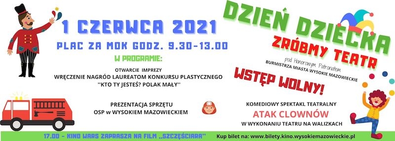 Wysokie Mazowieckie: Zaproszenie na Dzień Dziecka w Wysokiem Mazowieckiem