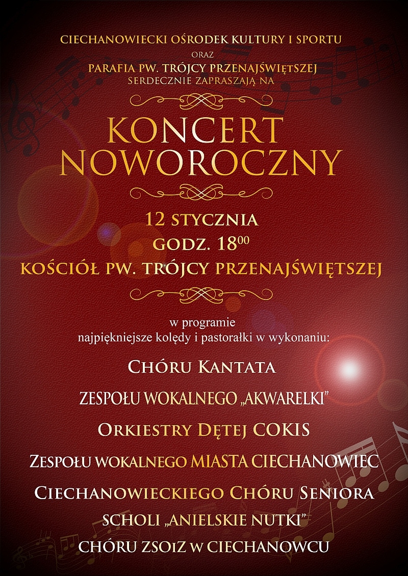 Ciechanowiec: IV Ciechanowiecki Koncert Noworoczny [12.01]