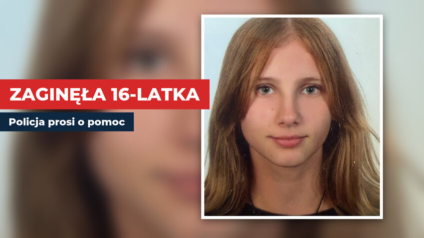 Zaginiona 16-letnia Nikola - zdjęcie udostępnione przez policję