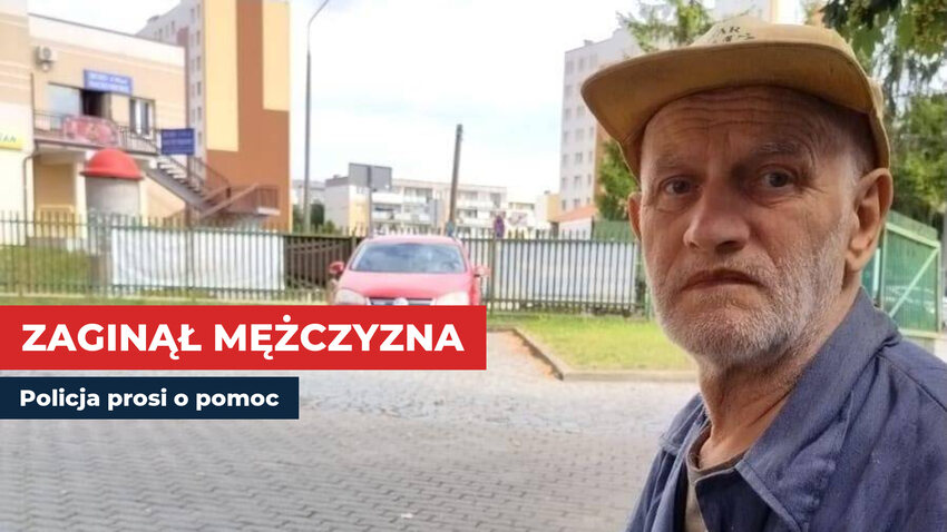 Zaginiony 67-letni Marek Zimiński - zdjęcie udostępnione przez policję